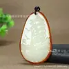 Colgante de Jade Afgano Vela Suave Placa de Jade Jade Blanco Hetian Cadena para Suéter de Hombre y Mujer Colgante de Jade Fuente de Suministro para Transmisión en Vivo