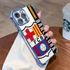 Capa Protetora Anti-Queda de Clube de Futebol para iPhone 18 Promax Capa de Celular Apple 13 Pm Moldura Galvanizada Capa Macia