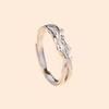 Anillo de Pareja S999 Plata Pura con Ramas Lujo Accesible Anillo de Plata de Ley de Gama Alta Par de Joyería de Plata Hombres y Mujeres Venta al por Mayor Personalizada