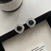 Pendientes Minimalistas de Lujo Ligero Cubo de Azúcar Pequeño de Circonita Aguja de Plata S925 Nicho de Gama Alta Súper Brillantes Versátiles Pendientes Transfronterizos