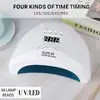 Lámpara para manicura SUNOEN con pantalla 30 perlas de lámpara doble fuente de luz herramientas para manicura lámpara para gel de uñas secador de uñas