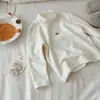 [En Stock] Camiseta Térmica para Niñas de Forro Polar Doble Cara Mousse 350g, Cuello Alto Medio, Ropa Interior de Invierno Elegante y Cálida para Niños