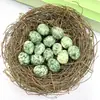 Cristal Natural Transfronterizo Mini 2cm Adornos de Huevo de Pájaro Ágata Jade Huevo de Mineral de Amoy Decoración de Huevo de Pascua