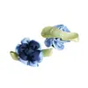 Fita de 3,5cm Flores Pequenas Fita de Poliéster Flores Decorativas Artesanais Cravo Folhagem Bicolor Fita Pequenas Flores Acessórios DIY