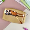 Celebridad de Internet Transfronteriza Shanhaijing Hombre Palo de Madera Peluche Estuche para Lápices Estudiante Caja de Papelería de Gran Capacidad Regalo para Estudiante de Primaria Colgante