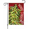 Promoção Quente de Inverno de Natal Bandeira de Jardim Tema Árvore de Natal Decoração de Pátio Bandeira Festiva Outlet de Fábrica