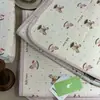 Funda de Cama de Algodón Puro 'Big Goose' Juego de Tres Piezas Funda de Cama de Algodón Puro Doble Cara Sábana Acolchada Funda de Cama de Algodón Puro con Estampado Floral Juego de Tres Piezas