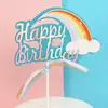 Bolo Decorativo Estrela de Assar Arco-Íris Plug-in Festa Crianças Assar Plug-in Aniversário