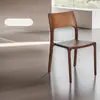 Silla de Madera de Nogal Negro Norteamericano en Stock, Silla de Escritorio, Silla Moderna Minimalista de Estilo Japonés con Respaldo, Silla de Comedor de Madera Maciza de Nogal