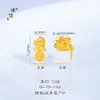 Puzuoqiang Conservación del Color Oro de Arena Antigua Accesorios DIY Cristal Natural Incrustado Zorro Pony Amuleto Colgante Cuentas Espaciadoras