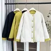 100kg Nova Moda de Inverno Casual Jaqueta Leve de Algodão Color Block para Mulheres Plus Size 8997