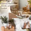 Porta servilletas de mesa con forma de árbol de Navidad Porta servilletas clásico de árbol de Navidad Máquina de pañuelos moderna de madera para almacenamiento