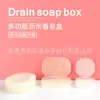Sujetador de Jabón Creativo para Baño con Esponja Filtrante, Jabonera Colorida con Esponja de Drenaje, Esponja Filtrante Perforada, Esponja Ranurada