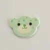 Accesorios de Cabeza de Oso con Estrellas Estampadas Lindas de Dibujos Animados Materiales Hechos a Mano DIY Pasador Tocado Accesorios para Funda de Teléfono Móvil Flor para Zapatos
