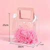 Bolsas de Mano Transparentes de PVC en Stock con un Toque de Lujo para el Festival del Medio Otoño, Día Nacional, Bolsas de Regalo de Cumpleaños y Bolsas de Mano de Plástico para Bodas