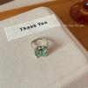Anillo de Mariposa Retro Desgastado "Jardín del Reino Secreto" para Mujer Nicho Lujo Ligero Alta Gama Personalizado Nuevo Estilo 2024