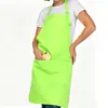 Avental Transfronteiriço Amazon de Poliéster com Gola Halter e Logotipo Personalizado para Padaria, Cafeteria, Roupa de Trabalho, Avental de Cozinha Doméstica