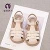 Zapatos para Niñas Sandalias de Punta Cerrada 2026 Nuevo Estilo Popular Zapatos Romanos para Bebé Estilo Verano Zapatos de Playa de Verano para Niña Pequeña