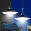 Lámpara solar dividida para el hogar, interior y exterior, para jardín, tienda de campaña, lámpara de araña con control de luz, lámpara impermeable de uno a dos