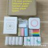 Mini Impresora Popular para Estudiantes, Set de Impresora Térmica Portátil Bluetooth para Fotos y Etiquetas, Conectable para Corregir Errores