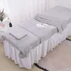 Nuevo Juego de Toallas de Belleza de Terciopelo Burbuja Coreano con Logo Impreso, Absorbente y de Secado Rápido, Incluye Toalla de Cama, Toalla de Baño y Falda de Baño, Venta al por Mayor