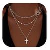 Collar Colgante Cadena de Enganche Redonda Nueva Transfronterizo Acero Inoxidable Moda Simple Apilable Collar Nuevo
