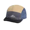 Gorra de Béisbol Retro Japonesa de Cinco Paneles de Pana Bloques de Color Ala Suave Ala Corta Otoño Invierno Artística Callejera Personalidad Gorra de Pico de Pato