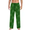 Pantalones de pijama de algodón imitación con estampado 3D, europeos y americanos, transfronterizos, casuales para el hogar, para hombre y mujer, con cordón, bolsillo lateral con solapa, pantalones para el hogar, pantalones