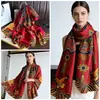Novo Estilo Lenço Fino de Cetim de Seda para Mulheres, Marca da Moda Versátil Lenço de Seda Artificial, Elegante Xale Quente Estampado de Alta Qualidade