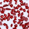 Angola rojo mini tamaño pequeño forma plana diamante Ancora rojo Año Nuevo Navidad k9 diamante de uña joyería al por mayor