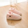 2018 Invierno nuevas pantuflas de algodón para hombre y mujer tela de plumón cálido bolsa con suela gruesa pantuflas para casa amantes zapatos de algodón al por mayor