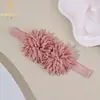 Accesorios para el Cabello de Niños de Venta Caliente Transfronterizos Europeos y Americanos para Bebés y Niños Pequeños Flor Elástico Color Sólido Diadema Ancha Accesorios para la Cabeza de Bebé Venta al por Mayor