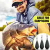 Plomo para Pesca de Carpas con Forma de Hoja de Sauce para Pesca de Carpas Europeas, Adecuado para Pesca de Fondo, Sólido con Giratorio, Plomo Anti-Deriva