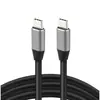 Cable de Datos Tipo-C de Doble Extremo Pantalla de Proyección de Alta Definición 4K Cable para Disco Duro Móvil Cable para Teléfono Móvil Computadora Cámara Cable de Carga Rápida 60W