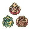 Broche Transfronterizo Nuevo Personalizado de Príncipe de Cuento de Hadas Accesorios Metálicos Creativos de Zorro Rosa de Dibujos Animados Lindos Insignia