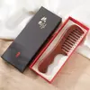 Sândalo Vermelho Natural Pente Doméstico de Mogno Pente Doméstico Portátil para Maquiagem Cuidado com o Cabelo de Homens e Mulheres Pente de Madeira Caixa de Presente Pente de Madeira para Presente