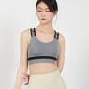 Rebaja de Fin de Temporada Sujetador Deportivo de Yoga para Mujer, Casual Yoga Fitness Running Estampado de Letras Espalda Bonita Sujetador de Yoga
