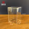 Caixa Acrílica Quadrada 8*8*12cm com Tampa Caixa de Doces Caixa de Exibição de Figurinhas de Nozes Caixa de Embalagem Caixa de Presente Transparente