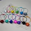 Llavero con forma de campana de color caramelo creativo, anillo de alambre pintado de color, colgante para mochila de estudiante, colgante de muñeca de regalo