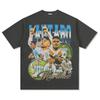 Camiseta de Manga Curta Estampada Lautaro Martinez Vintage Cross Border Moletom com Capuz Gola Redonda Algodão Pesado