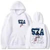 Tamanho Europeu Transfronteiriço Tendência Novo Rapper Sza Estampado Moletom com Capuz Masculino