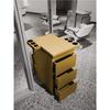 Herramientas de Barbería Mostrador Peluquería Especial Acero Inoxidable Peluquería Gabinete de Doble Cara Almacenamiento con Cajón Portafan