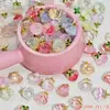 Accesorios para colgantes de cristal de melocotón, pulsera hecha a mano de melocotón, horquilla para el pelo, joyería pequeña, accesorios de material para colgantes.