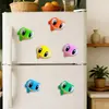 Adesivos Magnéticos Criativos 3D Transfronteiriços para Geladeira para Decoração de Casa, Adesivos Decorativos Magnéticos de Sapo Fofo com Olhos Grandes