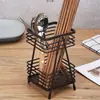 Portapalillos de cocina de pared, alto valor estético, jaula simple para palillos, caja de almacenamiento para utensilios y cucharas, ventilada