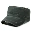 Chapéu de aba reta vintage lavado transfronteiriço para homens, boné de beisebol retrô em jeans, chapéu de proteção solar para atividades ao ar livre, chapéu versátil casual