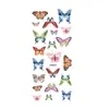 Pegatinas para Uñas Ins Mariposa Calcomanías de Transferencia de Agua para Uñas Pegatinas Decorativas para Uñas Flor de Rosa Simulada Retro Transfronterizo