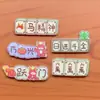 Novos Acessórios de Joias de Personagens de Mahjong de Desenho Animado em Acrílico Grampo de Cabelo Acessórios de Cabelo Cola de Creme Capa de Celular Material DIY