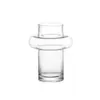 Jarrón Grande Simple Estilo Europeo Estilo Ins Cintura Pequeña Arreglo Floral de Vidrio Flor Seca Dispositivo Hidropónico para Flores Adornos de Gama Alta