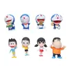 Pegatinas de gato Dingdang para refrigerador Dibujos animados de Doraemon azul gordo pegatinas magnéticas durmiendo Daxiong imán pegatinas magnéticas de Doraemon